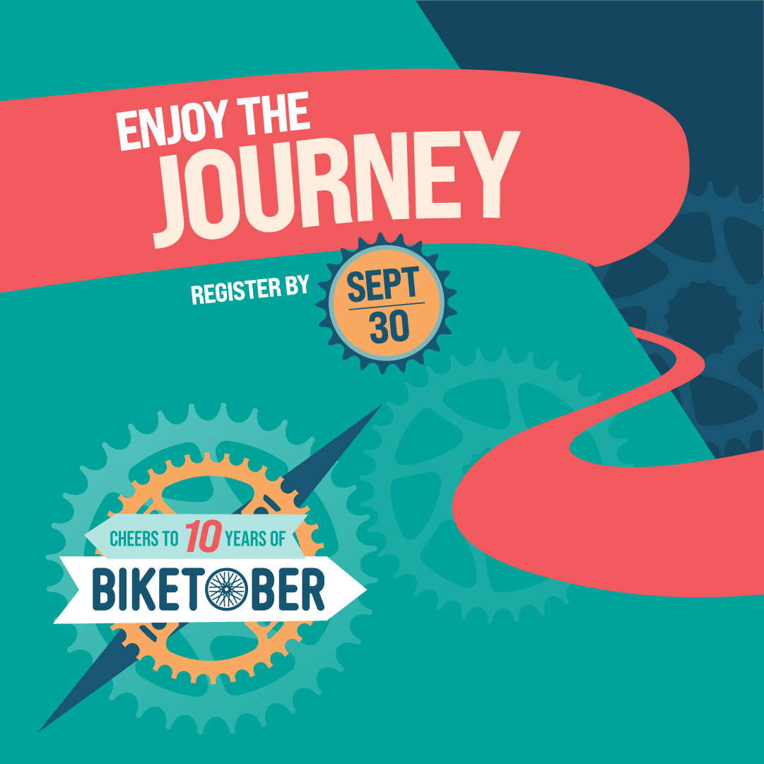 SPA_GaTech's tweet image. October is a little over a week away, which means the return of #Biketober! Register at lovetoride.net/atlanta as an individual rider or join a team and enjoy one of our favorite means of transportation! (Mind those hills!)

Thanks to @MidtownATL for the great graphics.