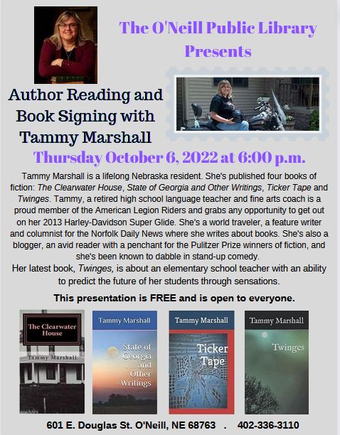 NeillPublic's tweet photo. Author Reading at the O'Neill Public Library https://t.co/8OrjFrvbyH