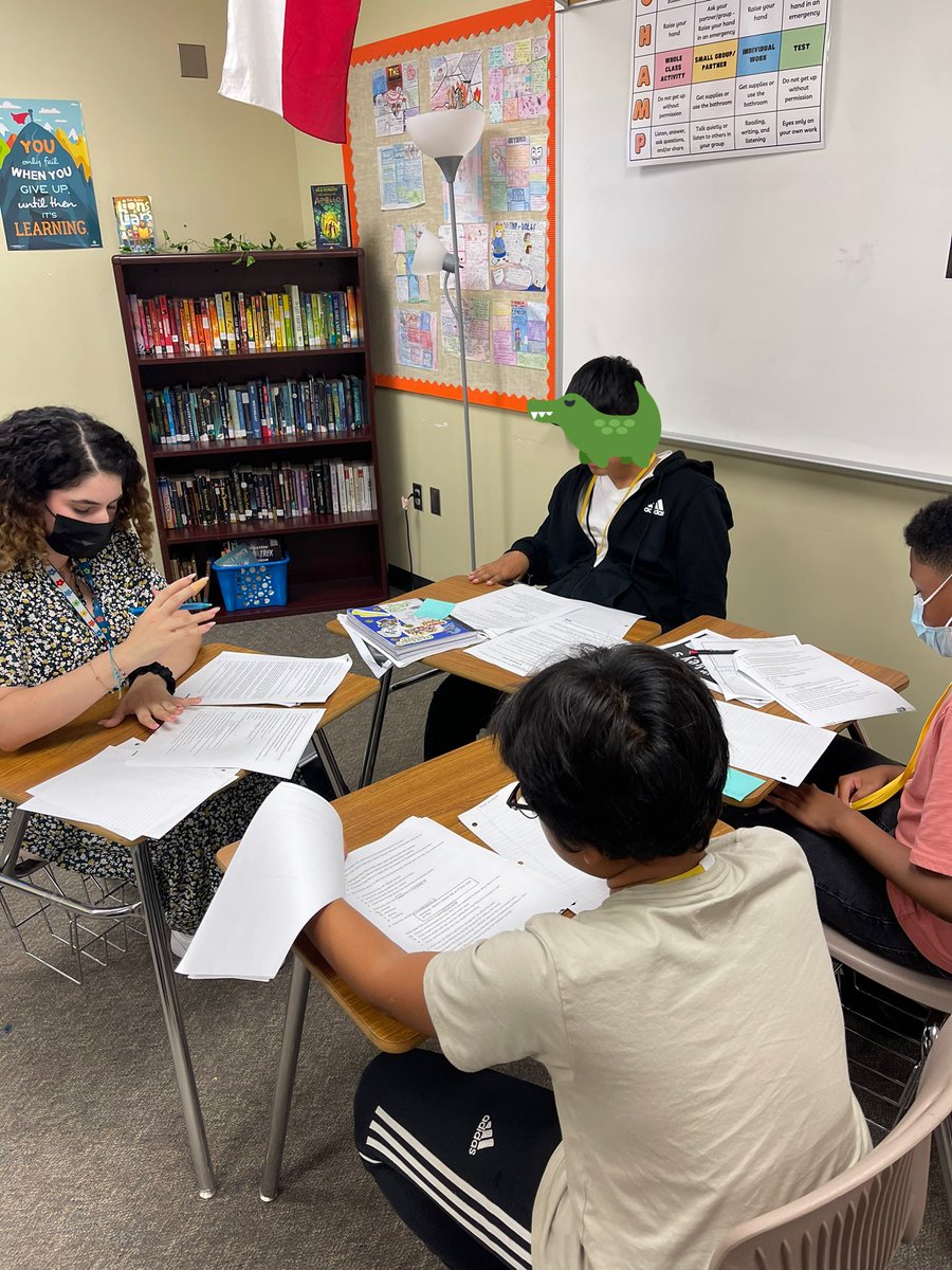 MrsBlewettELA's tweet photo. Bragging on my sixth grade RLA teachers for small grouping and extensions happening during advisory! Itβs easy to use advisory as a βstudy periodβ, but they are putting in the work to grow our Gators. β€οΈ @MCJHGators @JanaeMiles5 #maydeforthis #growinggators https://t.co/KCYnzCpz96