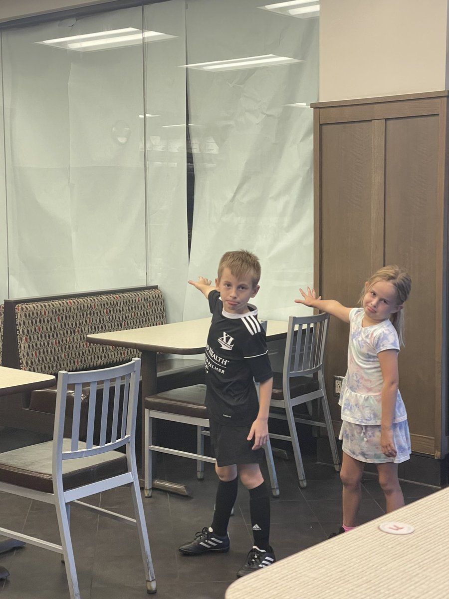 rlwasson's tweet photo. @ChickfilA we demand to know when the playgrounds will be reopening. #chickfila #playground #letthekidsplay https://t.co/wwCH87Ggq8