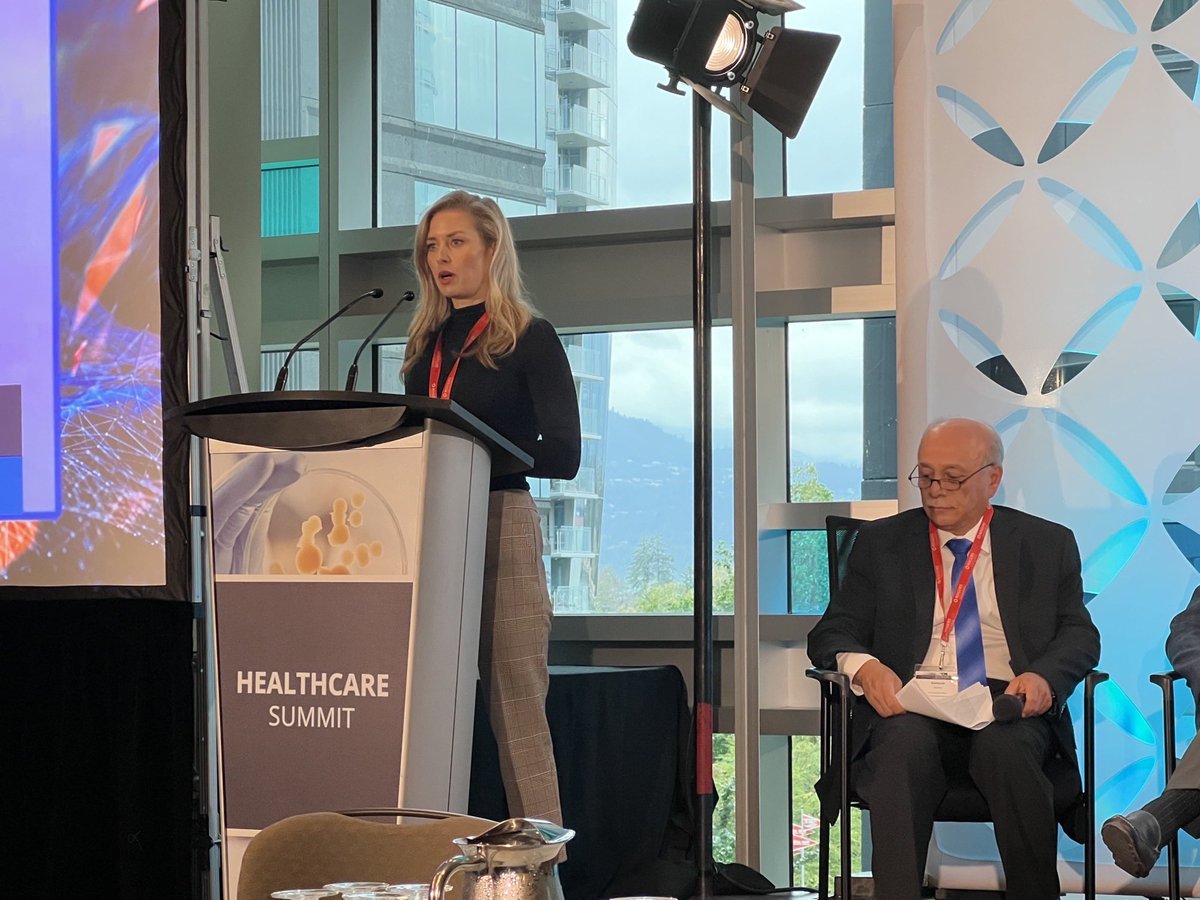 CanadaAMR's tweet photo. The panel discussed the urgent need for new antibiotics &amp; the barriers leading to low access to lifesaving antibiotics in 🇨🇦. Major theme = breaking down silos: gov’t, industry &amp; medical professionals working to ensure the right patient has the right treatment at the right time. https://t.co/7dzCQJtArr