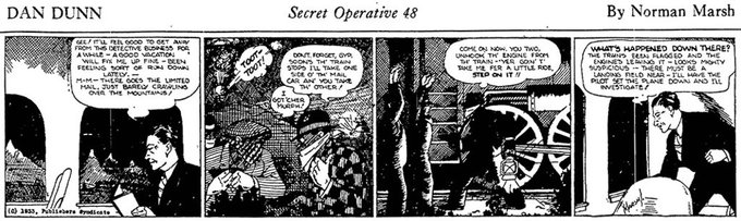 HeroesUnited_4's tweet photo. #DanDunn - September 25, 1933 - Detective Dan: Secret Operative No. 48, Dan Dunn #Comics
https://t.co/ZCweTanjwZ https://t.co/rfcSTtUGwO