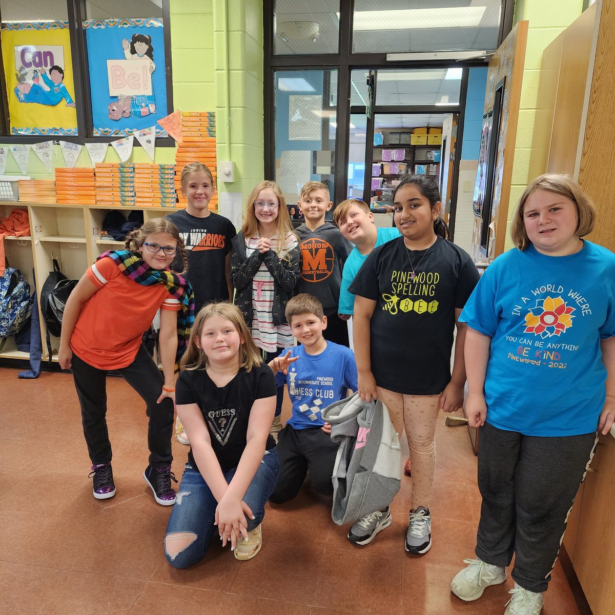 PWintermediate's tweet photo. Pinewood students are excited to start "school spirit Fridays"! Every Friday students, faculty, and staff are encouraged to wear something that represents school spirit. It could be Mohon gear, Pinewood gear, or even just black and orange! @MohonCSD https://t.co/N21smdh5qb
