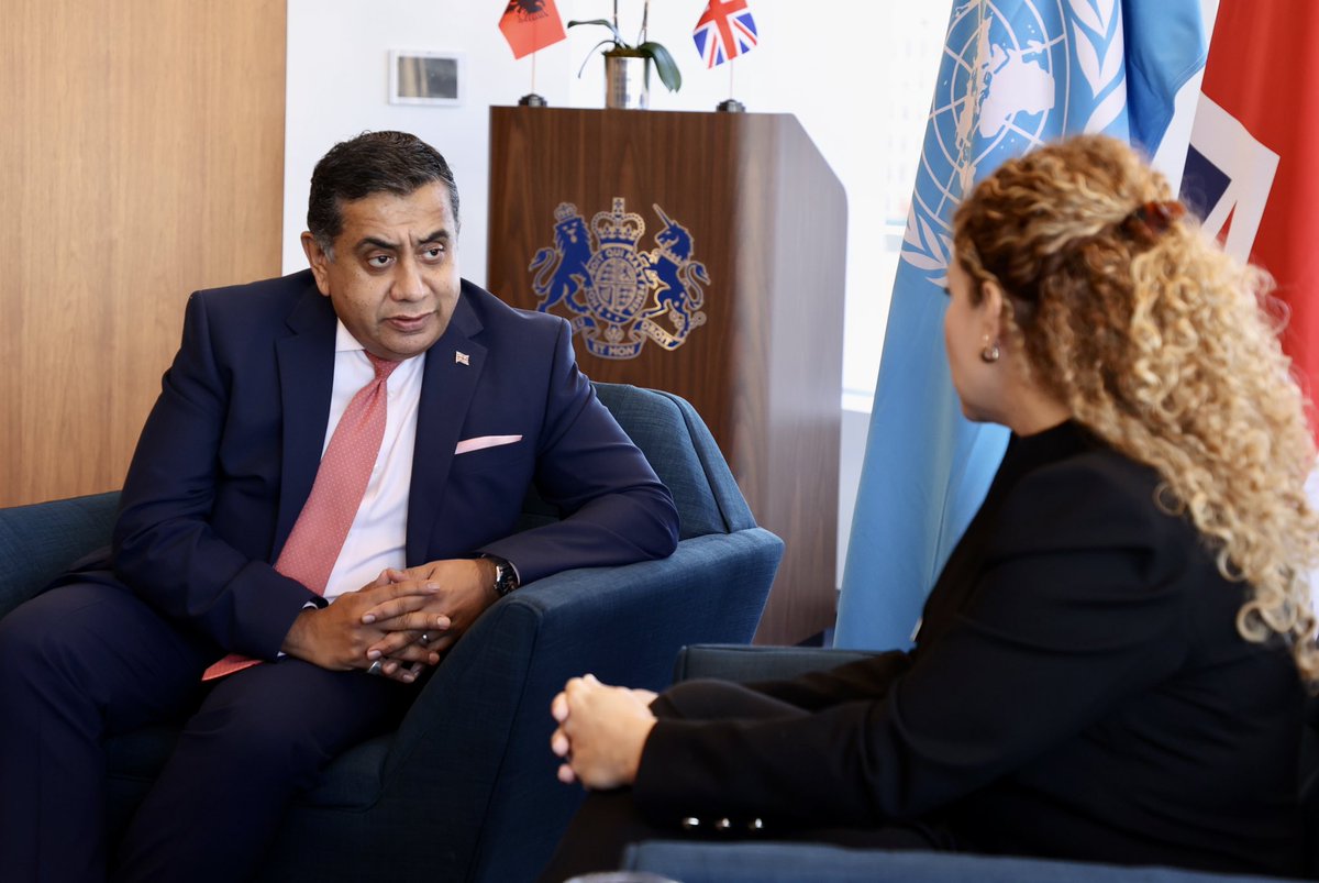 xhacka_olta's tweet photo. Fruitful discussion w/🇬🇧Minister of State Foreign Commonwealth&amp;Devel.Affairs PM's SE for Preventing Sexual Violence 
@tariqahmadbt. Highly appreciated the active role of the 🇬🇧 in the region. Shared the same view on advancing further our bilateral agenda&amp; our coop in #UNSC.🇦🇱🤝🇬🇧 https://t.co/akgAmMGID5