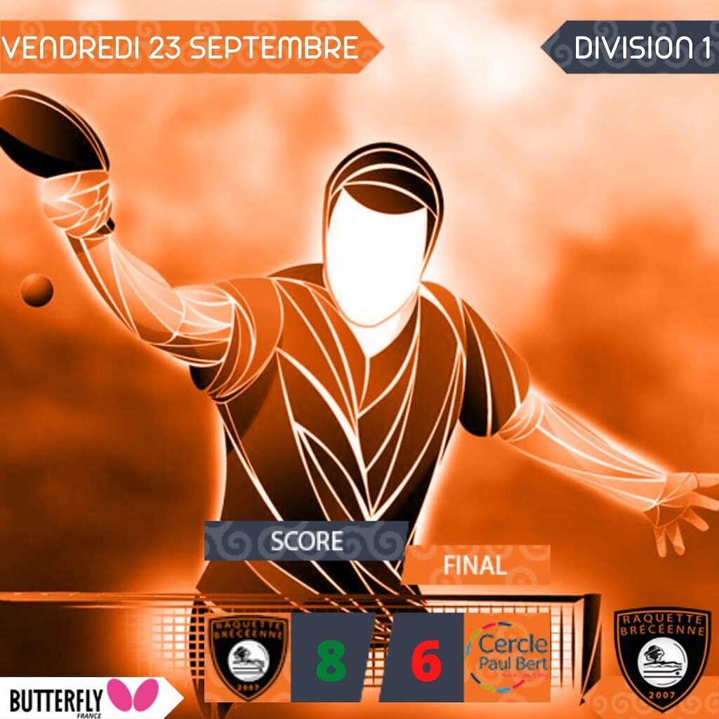 raqbreceenne's tweet photo. 🏓 Saison 2022/2023 Phase 1 - Départementale 1 - J1
SCORE FINAL
✅ Raquette Brécéenne 8-6 @cpbrennestt 5
#raqbrece #cdtt35 #lbtt #fftt #brece #brécé #ping #pingpong #pingpong🏓 https://t.co/Co1NEBKEZ5 https://t.co/zX3nwRb1qN