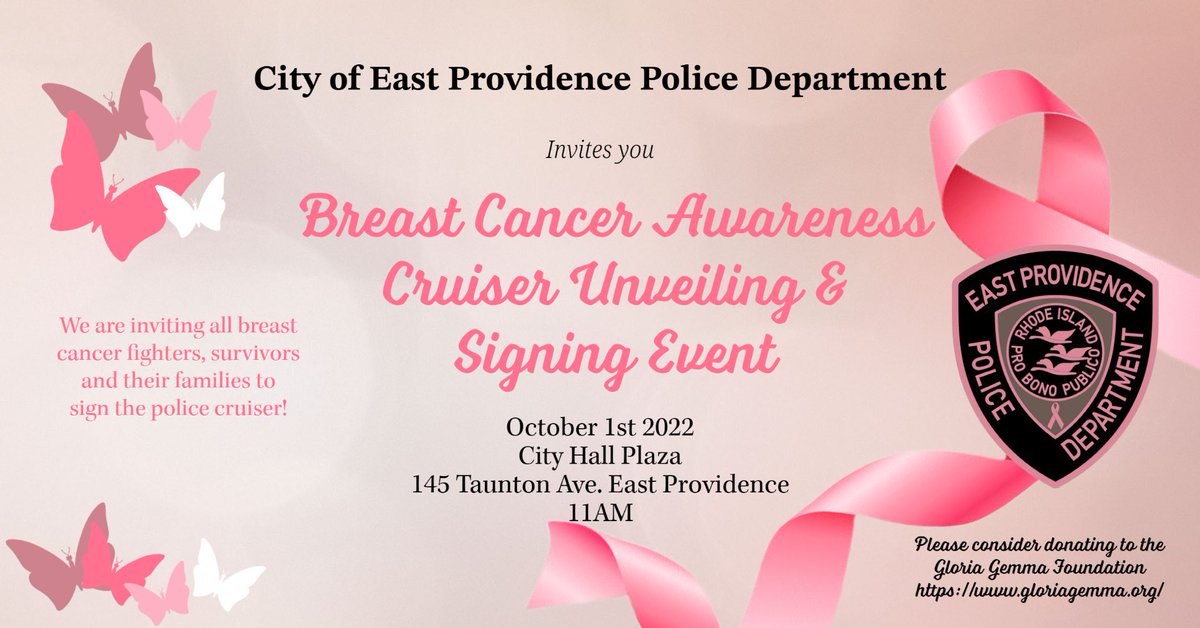Stop by and check out the Breast Cancer Awareness Cruiser!