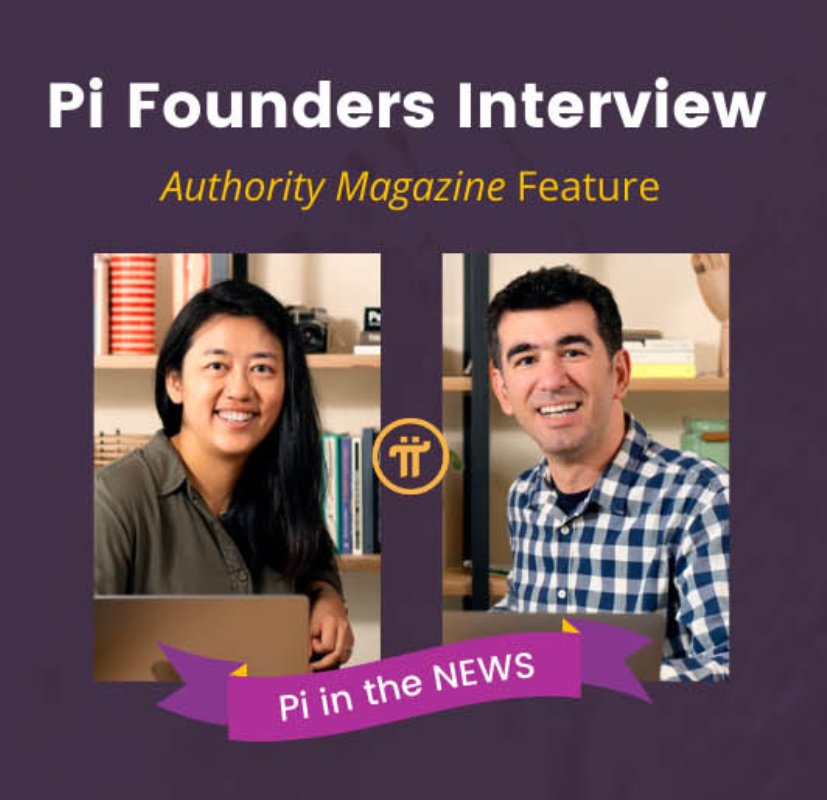 Pi Founders Nicolas Kokkalis and Chengdiao Fan are featured in an Authority Magazine series on the “5 Things That Can Be Done To Improve and Reform the Cryptocurrency Industry.” Want to learn more? Check out the article for more insight on the vision of Pi
medium.com/authority-maga…