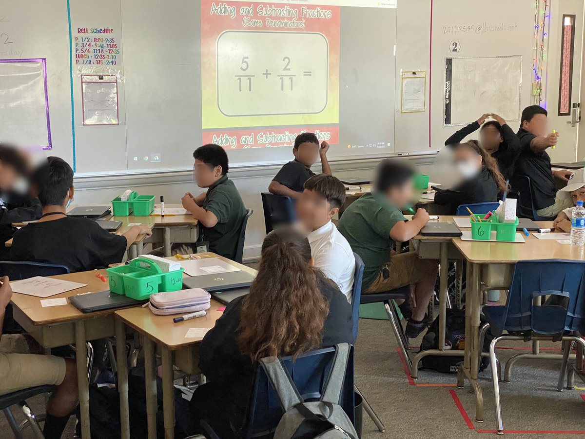 How to make fractions fun🤔? Fraction Bingo! It was a hit and a great way to end the week! @StephensMiddle <a href="/LBUSD_MATH/">LBUSD_MATH</a> #missfabsmathletes #prideofthewestside #ProudtobeLBUSD