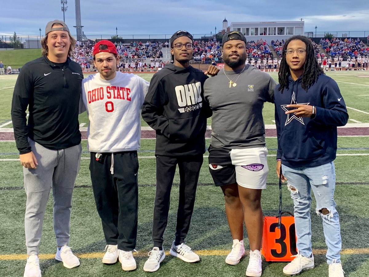 Former NAHS football players in attendance tonight. Go Eagles!