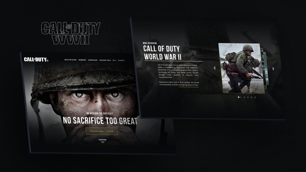 Creative_Sprks's tweet photo. COD WORLD WAR II Website design concept🔥
Need a quality design contact me here: https://t.co/wXpmNMf7bL

#callofduty   #gamingwebsite  #worldwar2 #worldwar3 #worldwar #worldwarii #infinityward #infinitygames  #gamedesign #webdesign #uidesigner #websitedesigner #uiux #uiuxdesign https://t.co/sWZsPH4lcN