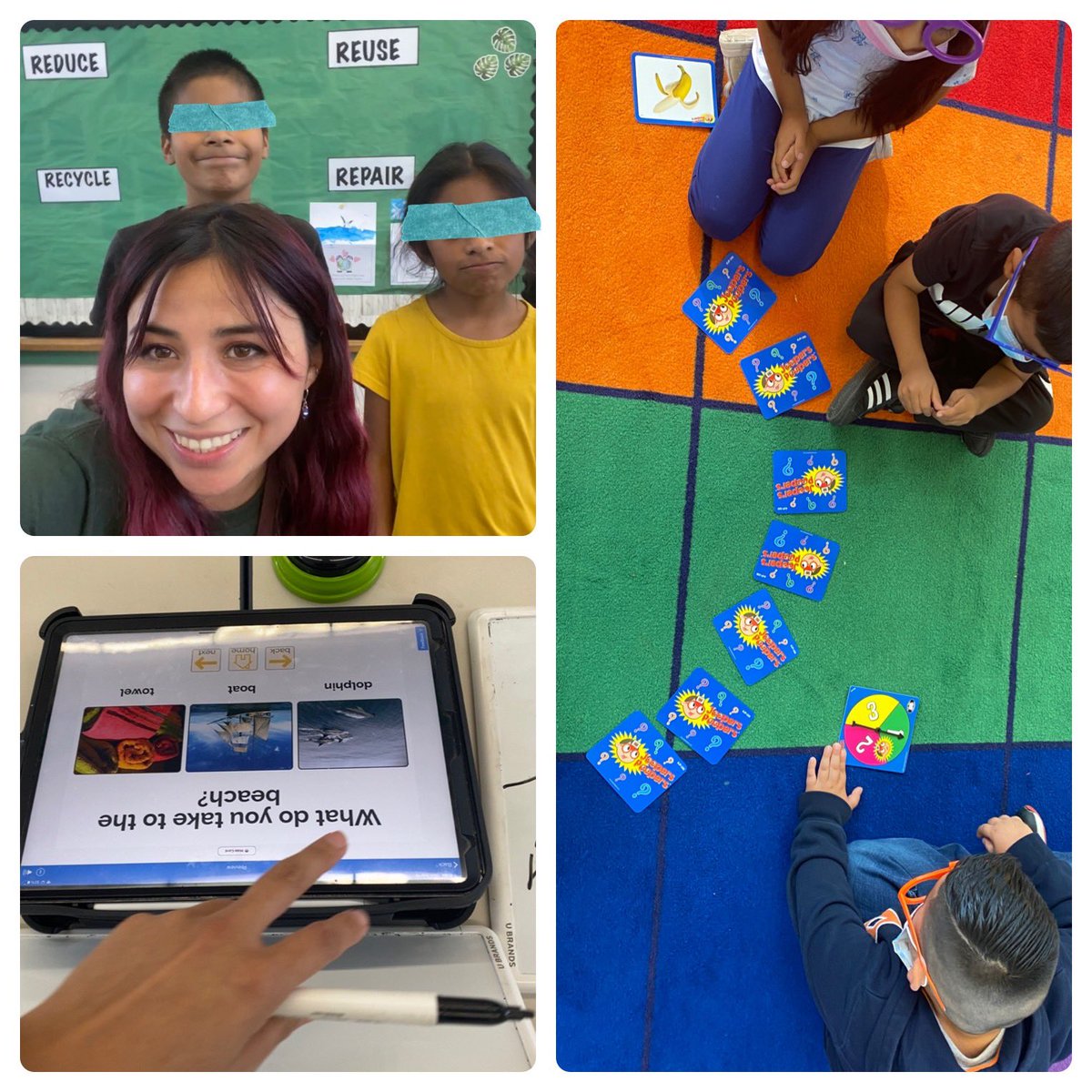 MissConnieSLP's tweet photo. This week was all about #language! 🧠We love to work on our goals by playing board games🎲, caring for our🌎, and doing some arts&amp;crafts! @MCAKodiaks @ms_pantaleon @ShelleySTEM @GUSDSPEDSTUDSER @zjgalvan @krisvasquez75 @MsIniguez_ @ASA_Speech @ValeOrellanaRa https://t.co/FJfVRgEaMv