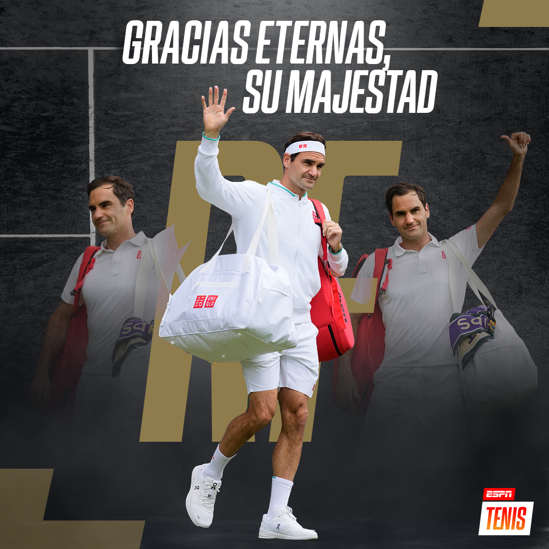 ESPNtenis's tweet photo. Por tantos momentos de felicidad, @rogerfederer. ❤️

#HastaSiempreRoger https://t.co/vDFFjf4YQX