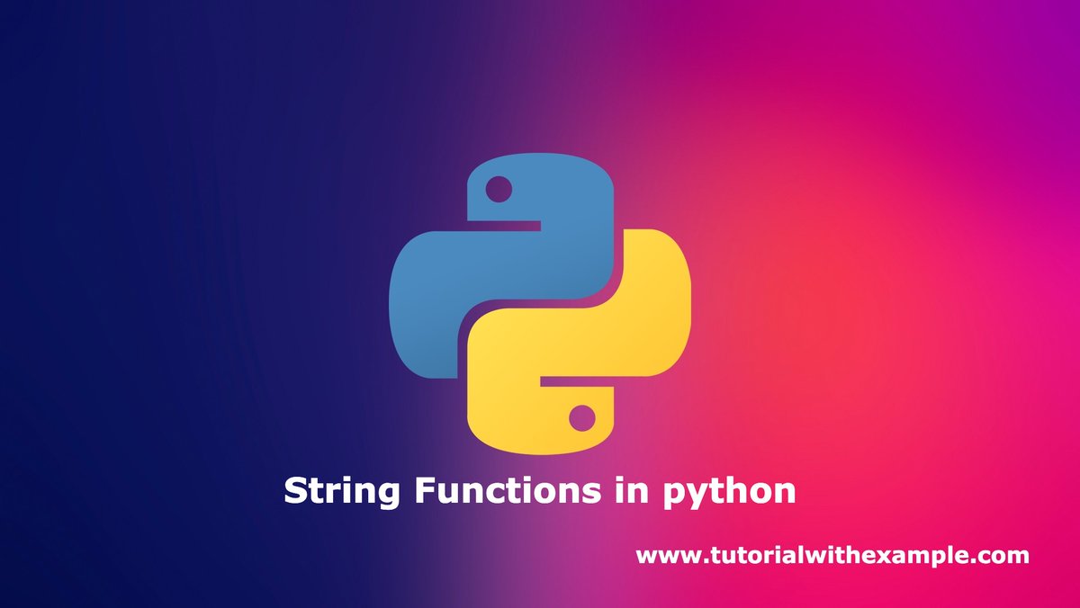 tutorialwithe's tweet photo. Welcome to another tutorial, here you learn about Built –the string function in Python. You will get to know some of the string functions. 

https://t.co/zKDycakhcI

#learnpython #python #tutorialwithexample #pythonstring #stringfunction  #100DaysOfCode #100DaysOfCodeChallenge https://t.co/WHx1zrgeYM