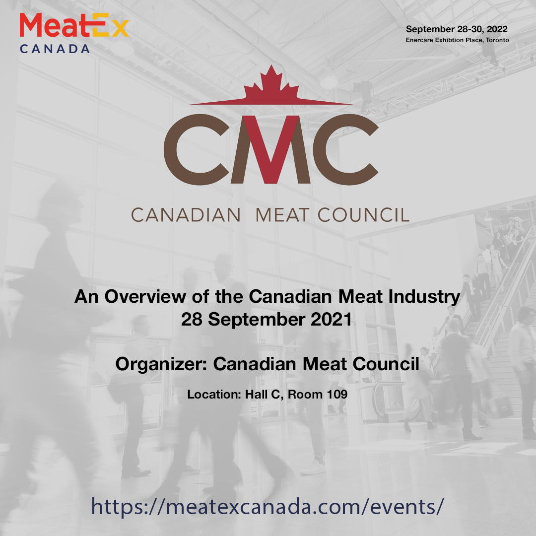MeatExCa's tweet image. Don’t miss this great opportunity!

MeatEx Canada is excited to present another exclusive event at the premier exhibition for the domestic and international meat, poultry, and seafood industry!
Visit meatexcanada.com/events
#MeatExCanada #MeatEx #meatexhibition #meatshow #CMC