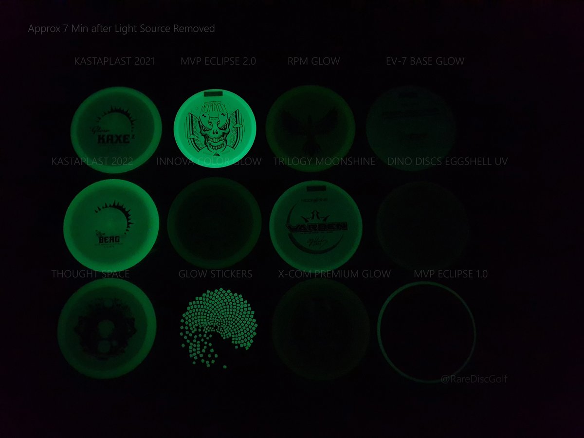 RareDiscGolf's tweet photo. Rare Discs - 2022 Guide to Glow. An overview of the glow plastic that we sell, as well as our favorite glow discs ranked!

https://t.co/ZGnORBUmHs

#DiscGolf #GlowDiscs #GlowGolf #FrisbeeGolf #RareDiscs https://t.co/veJ2G9LKyd