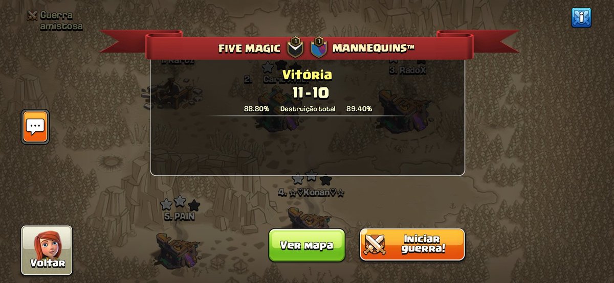 Torneio <a href="/Vet_Sup_Leag_/">Veteran Super League</a> 
Nice base builders <a href="/RadoX_COC/">RadoX</a> and <a href="/IamMrDragon03/">☣️THE NOOB☣️</a> 
Seguimos 🔥
#GoMagic