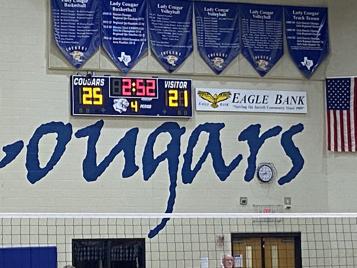 JarrellHS's tweet image. WINNING!

Go Cougar Volleyball 
@Jarrellisd @Jarrell_ISD