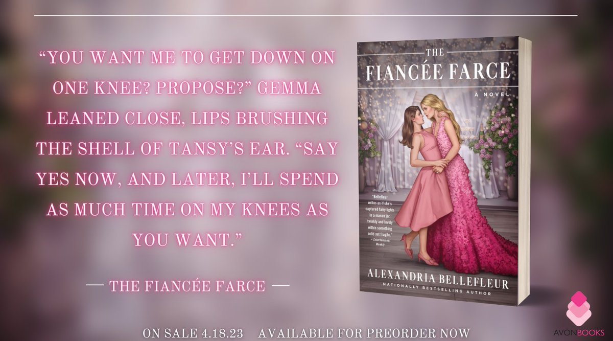 Because I'm ~visible~ today...

THE FIANCÉE FARCE, my sapphic marriage of convenience rom-com, is available for pre-order and features two bisexual main characters. 💗💜💙
#BiVisibilityDay2022

geni.us/7leBjq