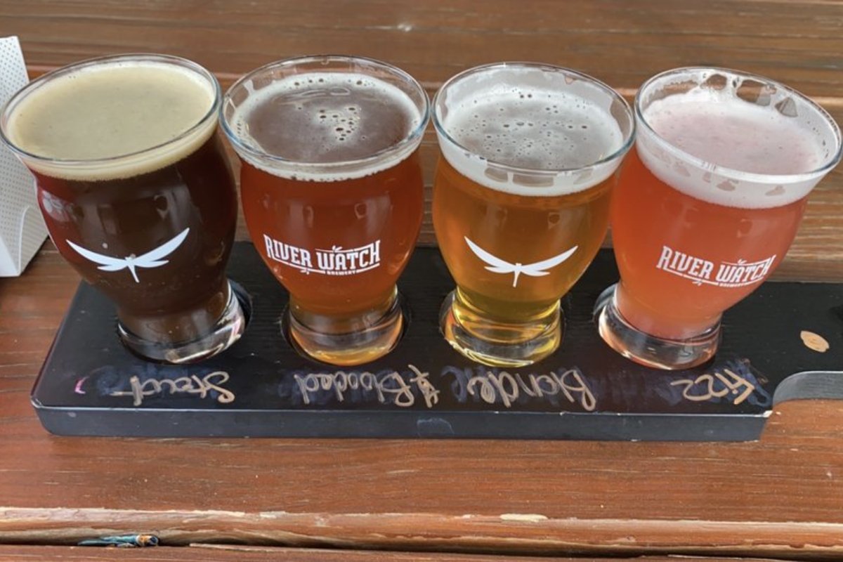 At #RiverwatchBrewery, we'll line'em up so you can knock'em down! Don't hesitate to bring a friend to discuss your favorite brews. 🍻