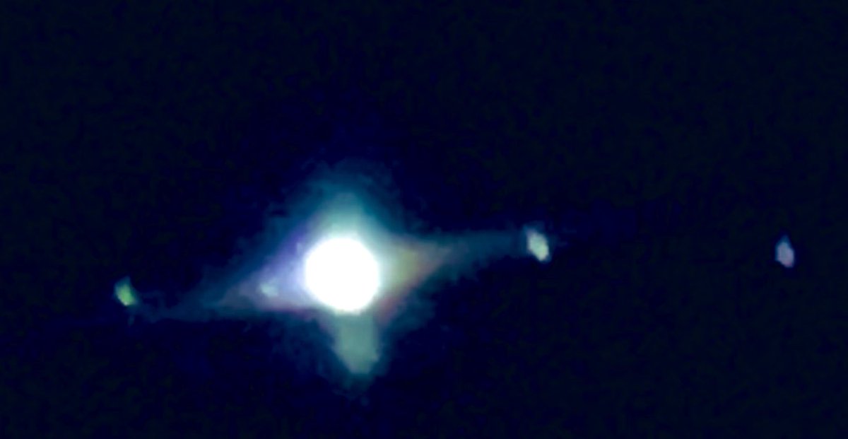 Astro67G's tweet photo. #Jupiter and #Galileans 48 hrs before #opposition https://t.co/kBXVYyJCtU