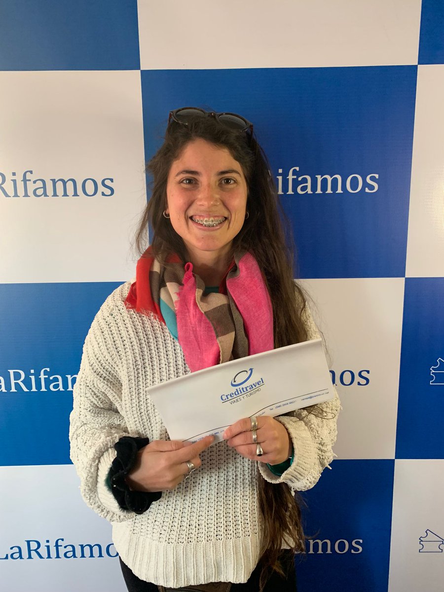 LaRifamos_uy's tweet photo. ✈ ¡Romina, ganó un viaje a PUNTA CANA para 2 por $265! 🏖 Nos contó que se mudó con su novio hace muy poco y el viaje es una forma de festejar esta nueva etapa! ❤

Qué disfrutes la playa y el all inclusive! Ahora a armar la valija!!!! 😍🍹👏👏 https://t.co/jItaF3odC9