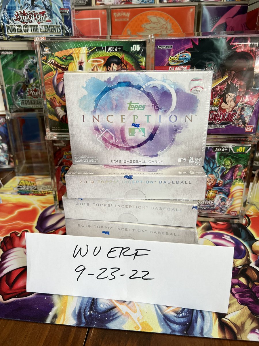 TheWuerf's tweet image. 2019 Topps Inception Hobby Box $259 shipped - several available! #topps #toppsinception