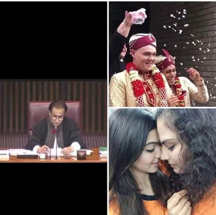 _itz__rehman's tweet photo. کہا ہے 8 لاکھ علماء کا سربراہ قائد محترم مولانا فضل الرحمان صاحب 😒
کہاں ہے سعد رضوی داتا دربار قبضے سے فرصت ملی ہو تو دیکھو
اسلامی جمہوریہ پاکستان میں جنس پرستی کا بل منظور کرلیا گیا ہے😒🖐️

اب مرد مرد سے اور خوتین خواتین سے شادی کر سکتے ہیں 😃😃😃 https://t.co/vITRdSKozz