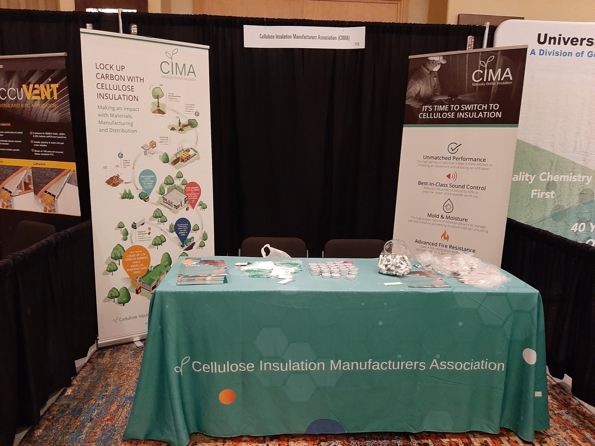 Thanks to everyone who stopped by our booth at #ICAA2022! We enjoyed talking with you and answering your questions about #cellulose #insulation. We'll bring back the spatulas next year😉 
#celluloseinsulation #environment #sustainability #contractors #recycle