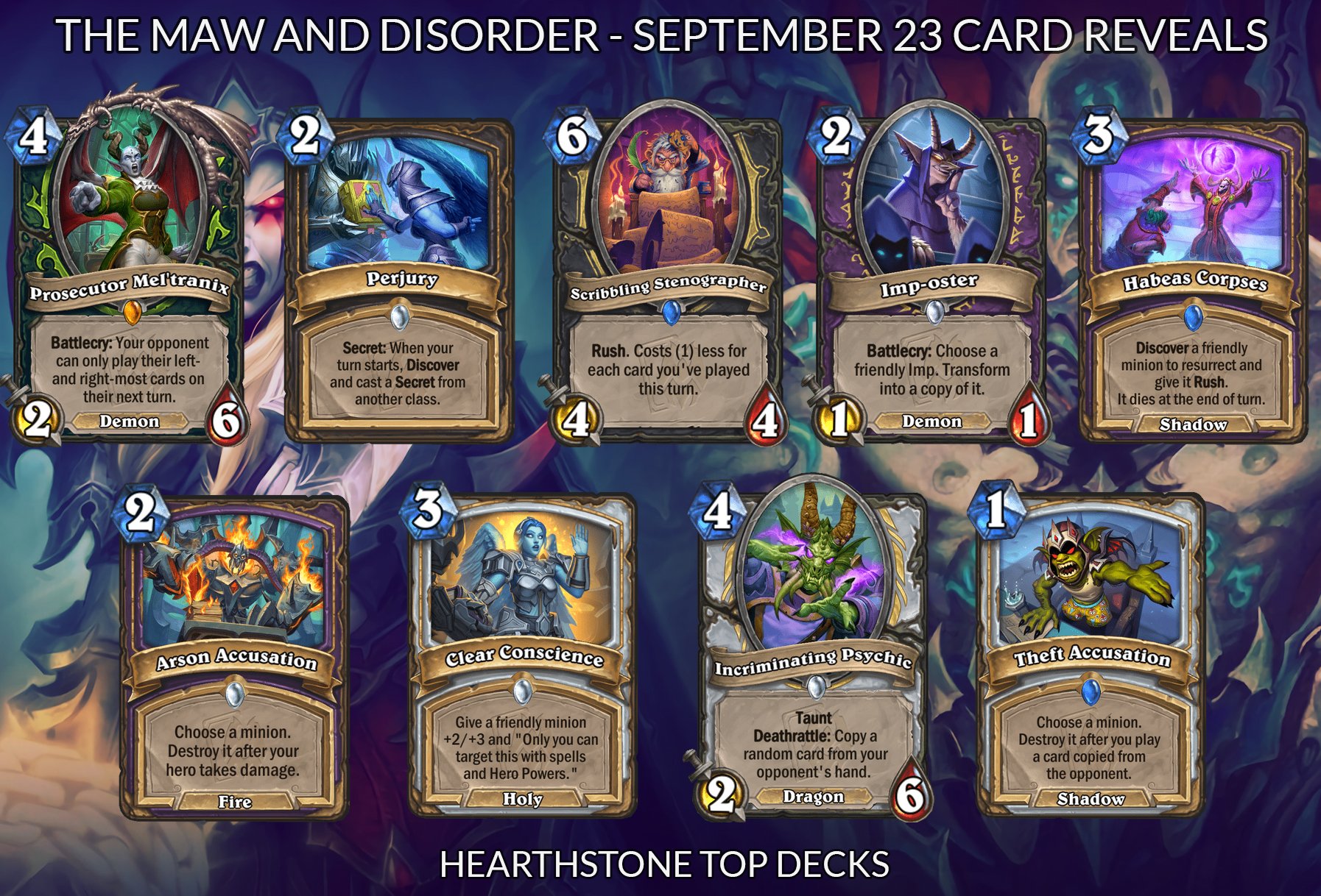 Hearthstone Top Decks💙 on Twitter: “Here are all of The Maw and