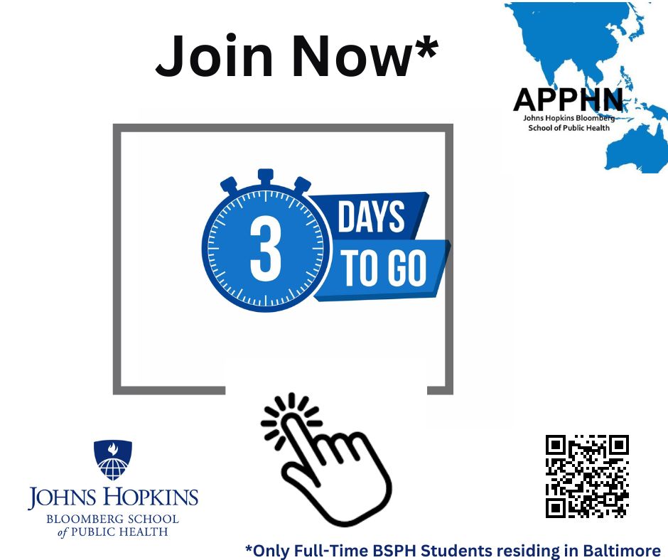 JHSPH_APPHN's tweet photo. Tic-toc-tic…⌛️… Timeline = Sep 26 (Mon) | 11.59pm ET

ONLY 3 more days left for the Asia Pacific Public Health Network (APPHN) Fall Elections!

Sign-Up Now: https://t.co/CFZASiary0 https://t.co/fIYRGiTWDz