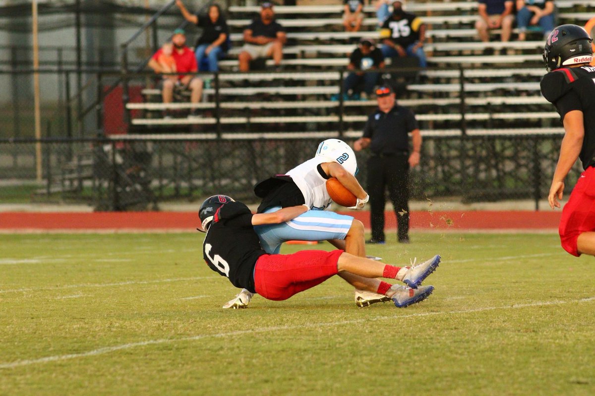 football_itm's tweet photo. Proud to announce our Defensive Players of the Week - #1 Preston Burroughs, #6 Aiden Burrer &amp; #10 Zeph Priddy https://t.co/n1xzfJ3508
