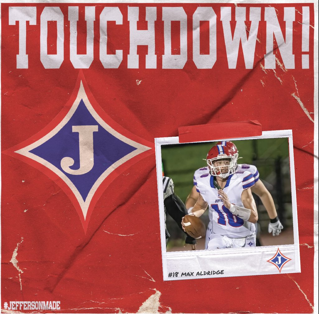 JeffersonFootba's tweet photo. Max Aldridge plows into the end zone behind the #DragonHogs!!
Jefferson 7
Clarke Central 0
1st quarter https://t.co/Ta9ZLpm35l