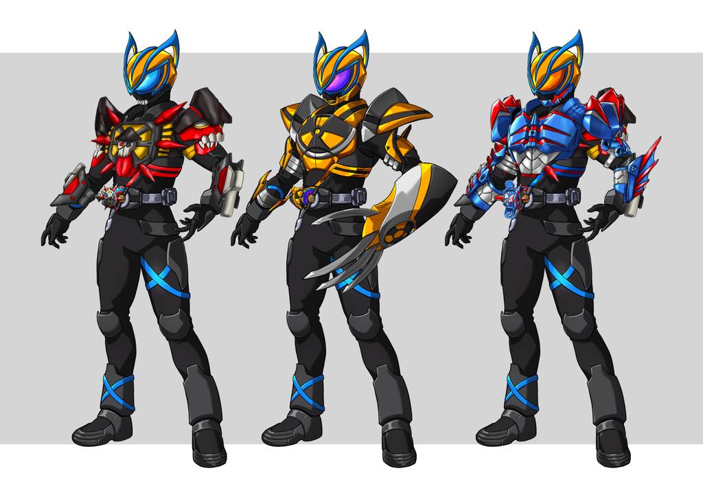 「Kamen Rider Lynxes with kamen rider Loto」|TO ZEのイラスト