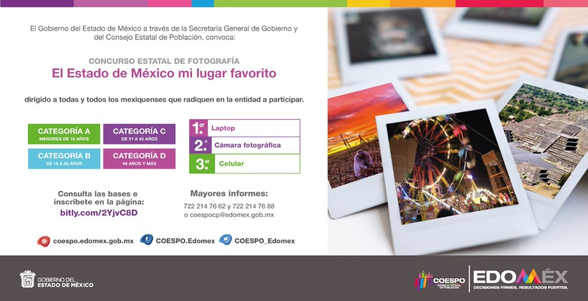 Belemvera2's tweet photo. La 
@SGGEdomex
 a través del 
@COESPO_Edomex
 te invita a participar en el #ConcursoDeFotografía “El Estado de México #MiLugarFavorito”, consulta la convocatoria en: https://t.co/YlRPhwg6wG. 
¡Déjate guiar por tu cámara, puedes ganar un increíble premio! https://t.co/cP8u3Pzo1s