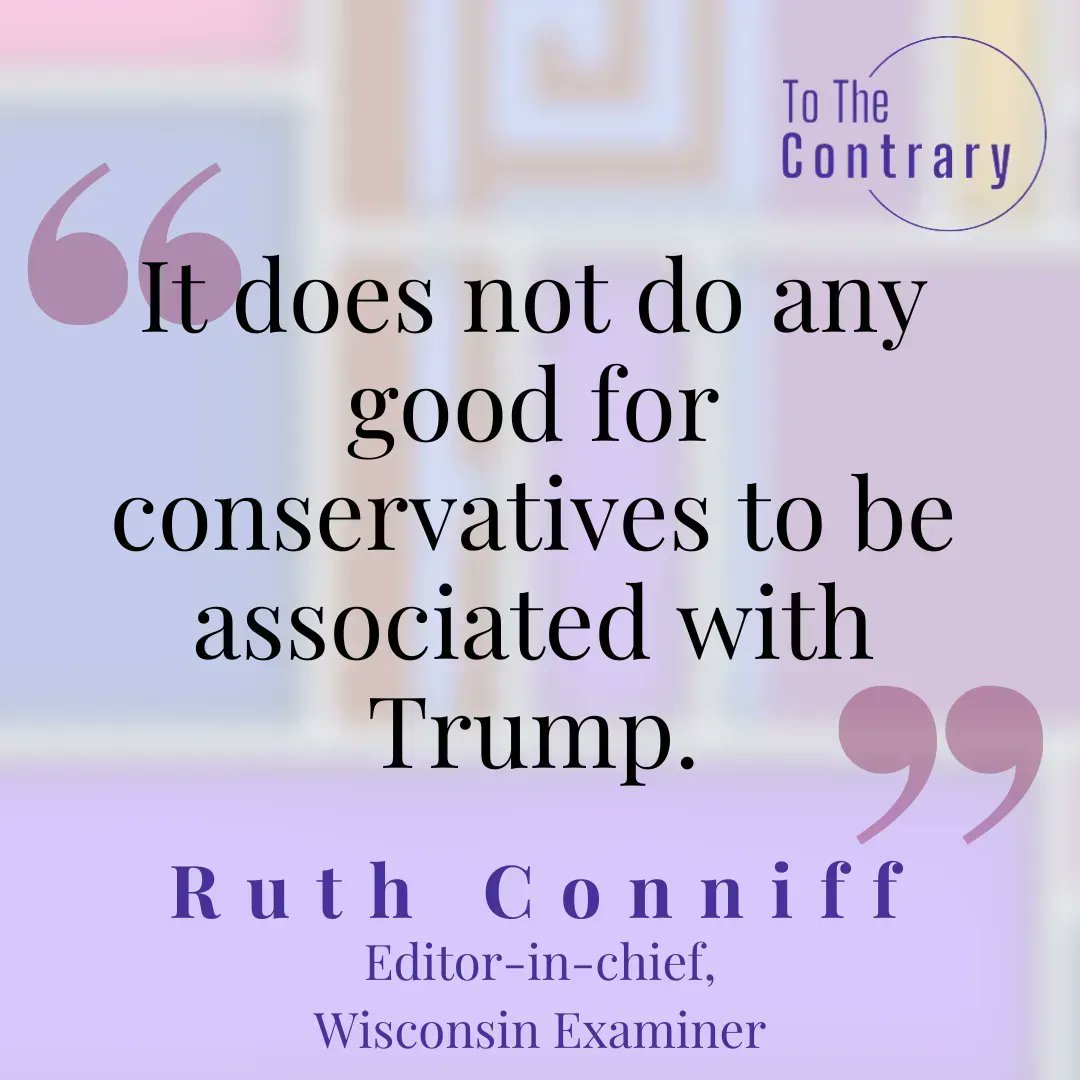 ToTheContrary's tweet photo. @rconniff, editor-in-chief of the @WIExaminer, speaks on the Republican party and former president Donald Trump. Washington, D.C catch the newest episode of To the Contrary with Bonnie Erbe tomorrow at 6:30 p.m. ET! #TTC #ToTheContrary #RuthConniff #WisconsinExaminer #NYCvsTrump https://t.co/hdsvcovTJz