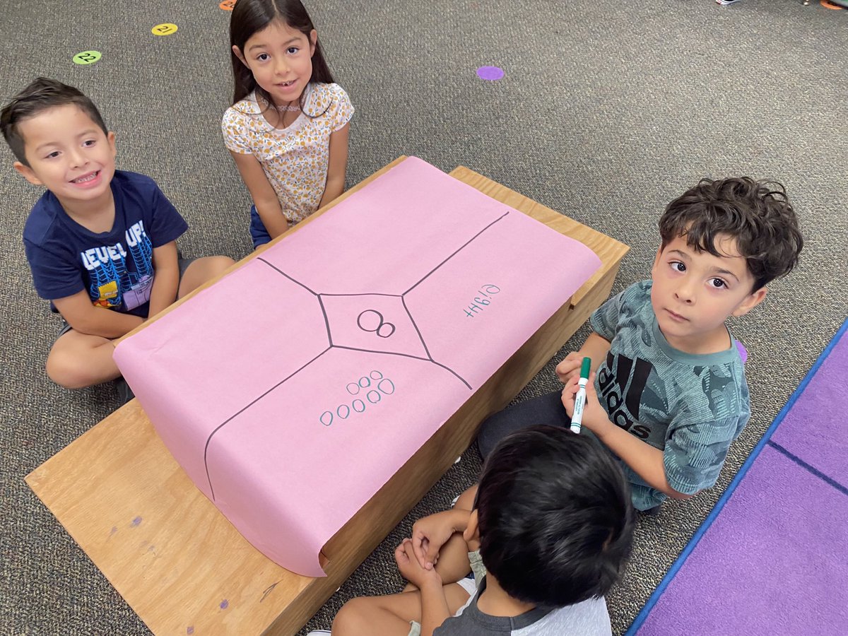 Learning to work in groups while representing numbers.  <a href="/Oakskinder/">Oaks kindergarten</a> <a href="/HumbleISD_OE/">Oaks Elementary</a>