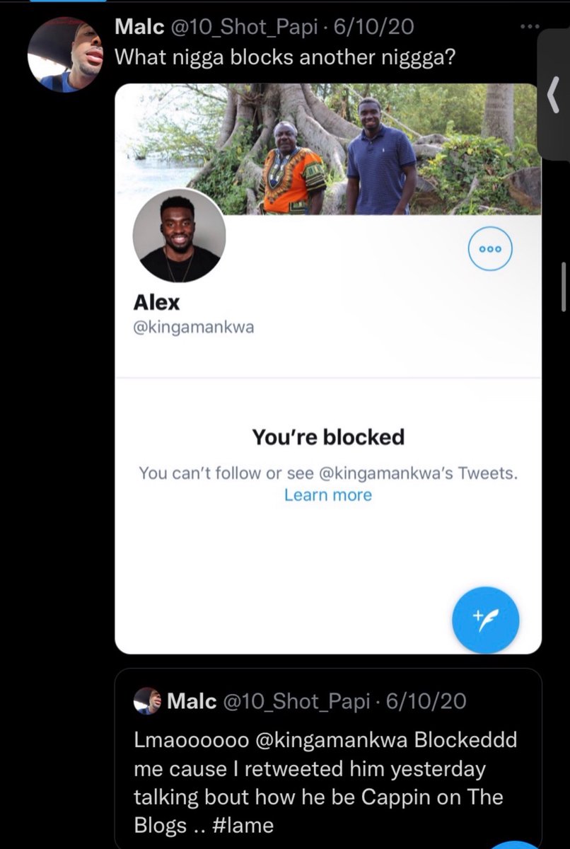 10_Shot_Papi's tweet photo. For the #ThrowbackFridays. Y’all remember when this silly ass cappin Nigga Blocked me?! LMAOOOO😂😭😂😭😂😭😂😭 https://t.co/og5Is8PLT8