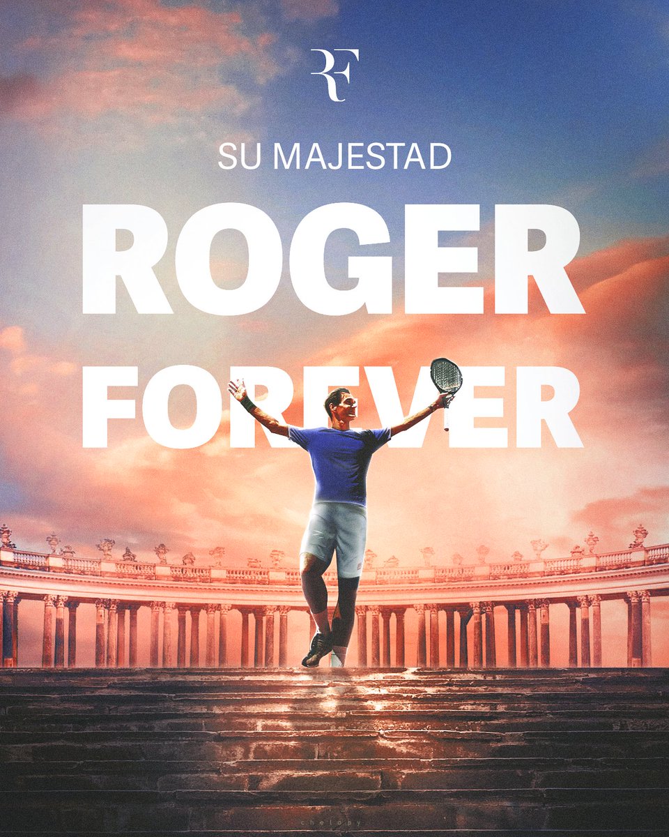 _CHELOpy's tweet photo. Gracias Su Majestad @rogerfederer 

#ThankYouRoger  #RogerFederer  #RogerForever https://t.co/mT7z4q9SAd