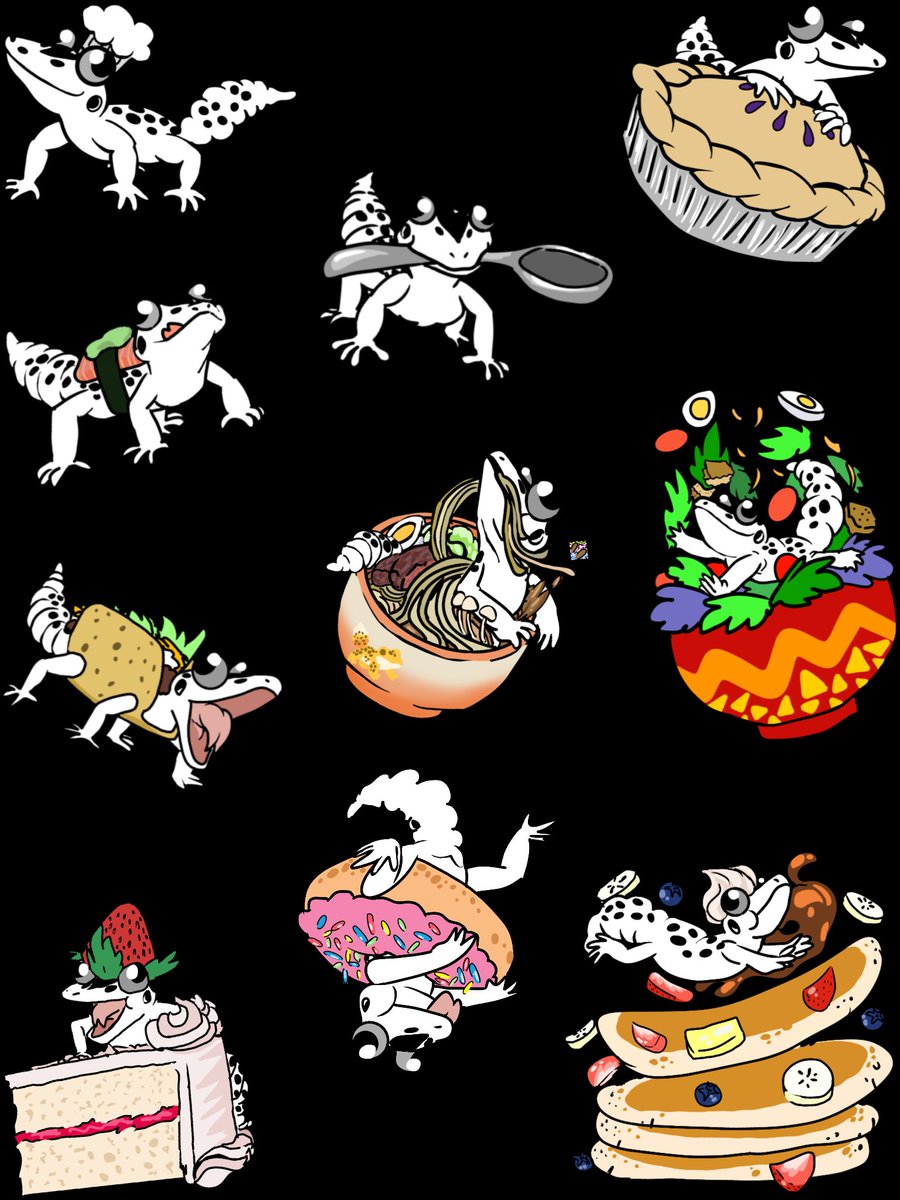 Strawbebehmod's tweet photo. New adventures of bean: a gecko comic patterns for stickers+more on redbubble!!! #leopardgeckos #gecks #webtoon https://t.co/RyxrbwmvF3