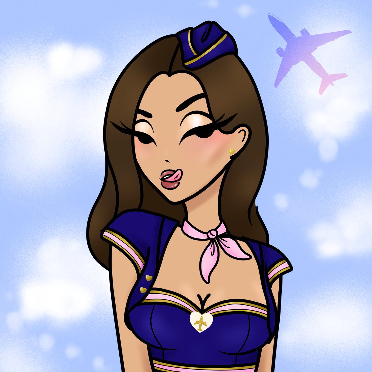 Honeyz ready for take off ✈️💕 isn’t this custom fabulous?