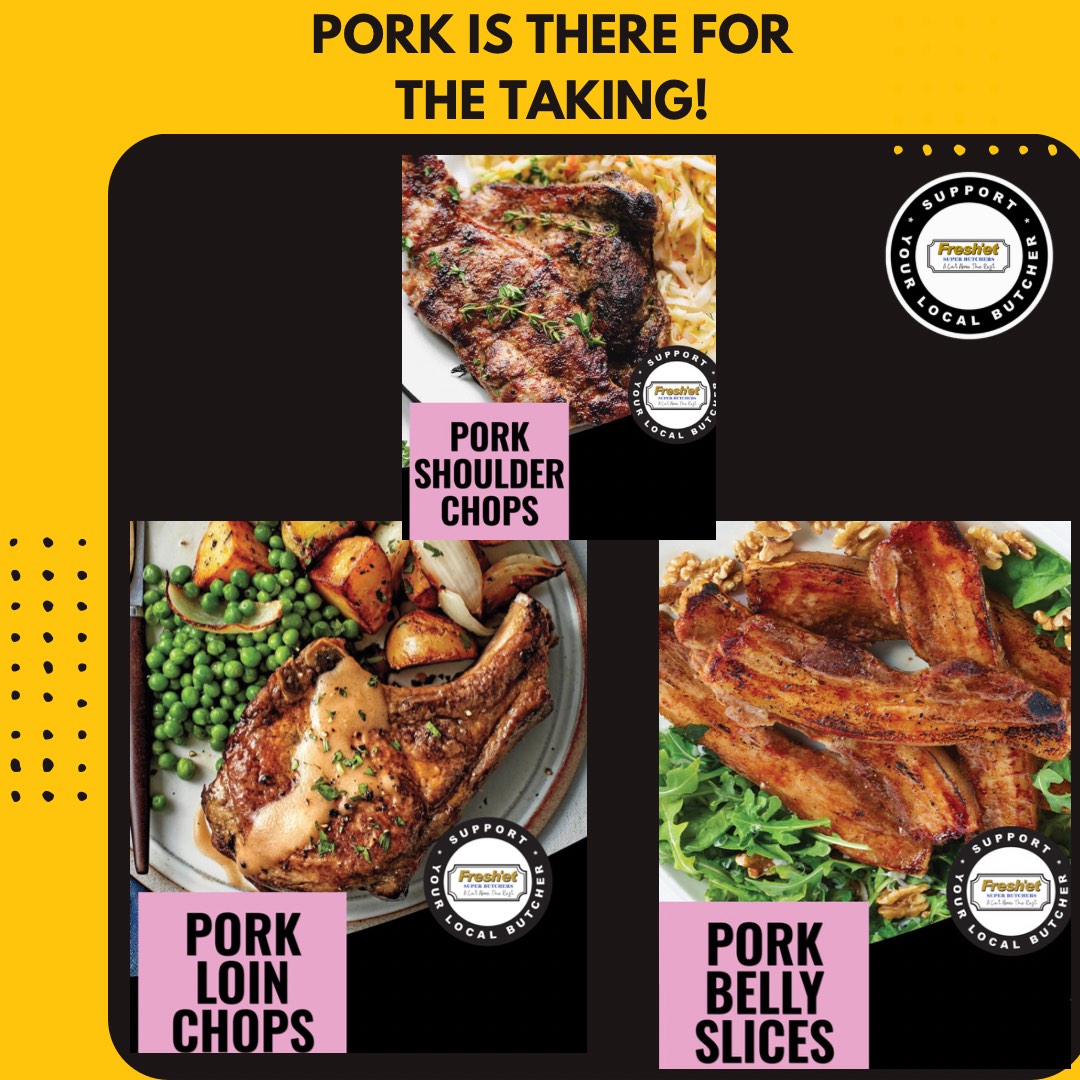 FreshetFiji's tweet photo. Bliss on a plate. Life is too short to not have pork.
Finish the weekend strong with this strong cut of pork meat. Our premium cuts guarantees you that once a single bite hits your lips, there’s no stopping the pleasure behind its quality.
•
#teamfiji #ordernow #freshet #pork https://t.co/6XTMIooRi0