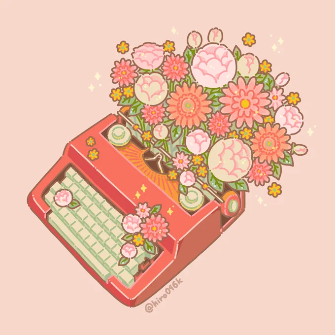 タイプライター#illustration #イラスト #AdobeFresco 