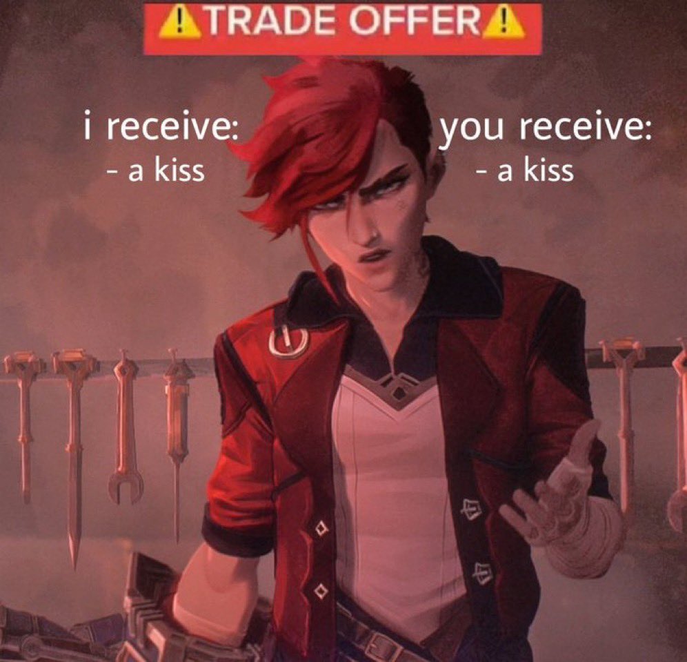 cosmic_oro's tweet photo. This has been the best trade deal in the history of trade deals…probably ever

#Arcane #ArcaneMemes #ArcaneVi #HereComesVi #YourTermsAreAcceptable https://t.co/t5JjMQubke