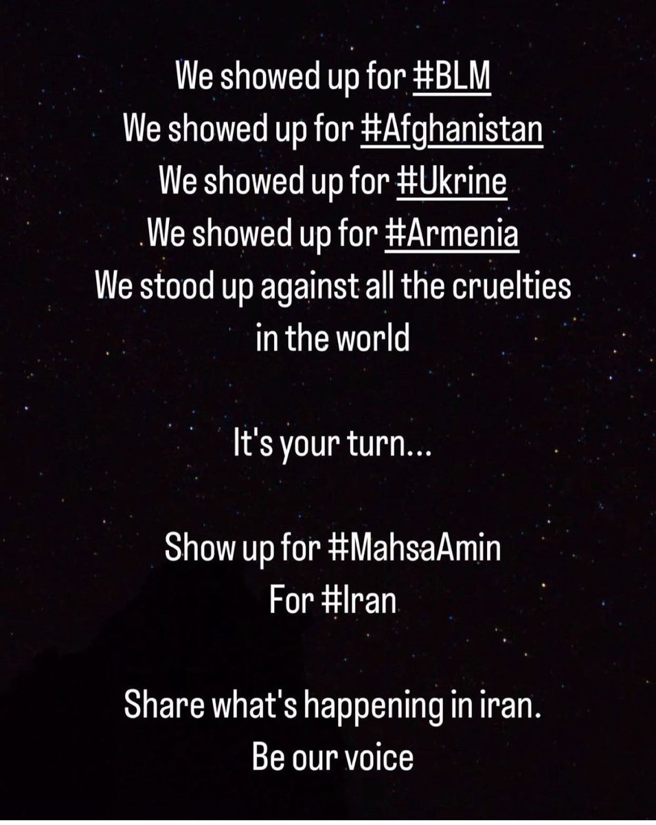 AAmultiply's tweet photo. Support ppl of Iran👆🏻
Be their voice👆🏻

#IranProtests2022 
#Mahsa_Amini 
#مهسا_امینی 

@SenateCA @HoCChamber 
 @cbcnewsbc @GlobalNational @GlobalBC @globalnews @JustinTrudeau @CanadianPM https://t.co/BEkdgK0kPO