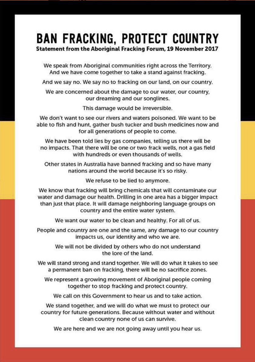 AYCC's tweet photo. Here's the statement from TOs in the NT that @Riss_Bundjalung just read out at #PowerShift22 https://t.co/ADylCXHIKd