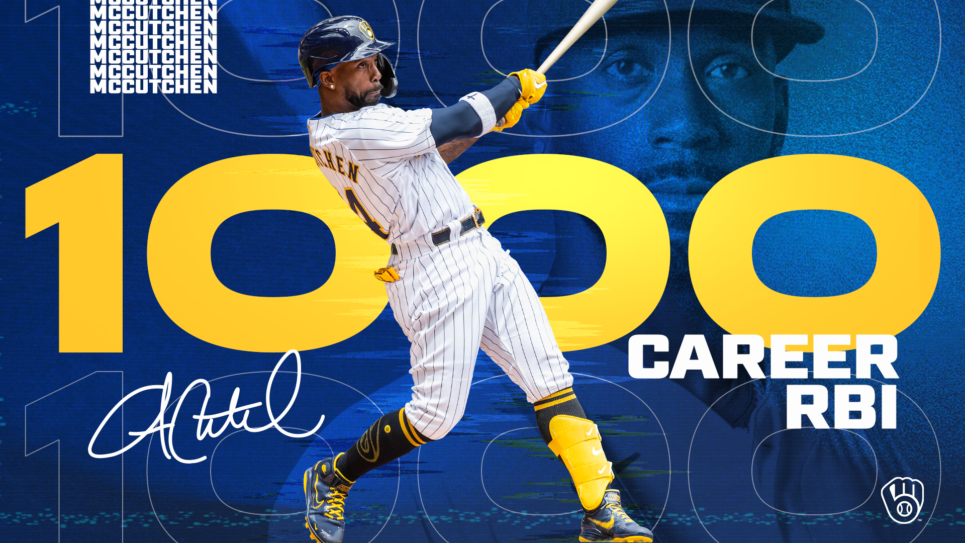 Milwaukee Brewers on Twitter "1,000 career RBIs! Congrats, Cutch, on