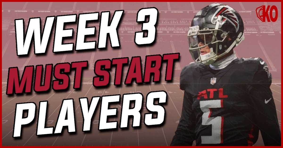 fantasyknockout's tweet photo. Week 3 Must Start Players
#FantasyFootball #Podcast #Spotify #YouTube
Listen on Spotify: https://t.co/uX6qKXgpaT
Watch on YouTube: https://t.co/n6rYghrYHM
https://t.co/v6RvTgpgbc
#FantasyKnockout #DominateYourLeague https://t.co/a57fWt7sjy