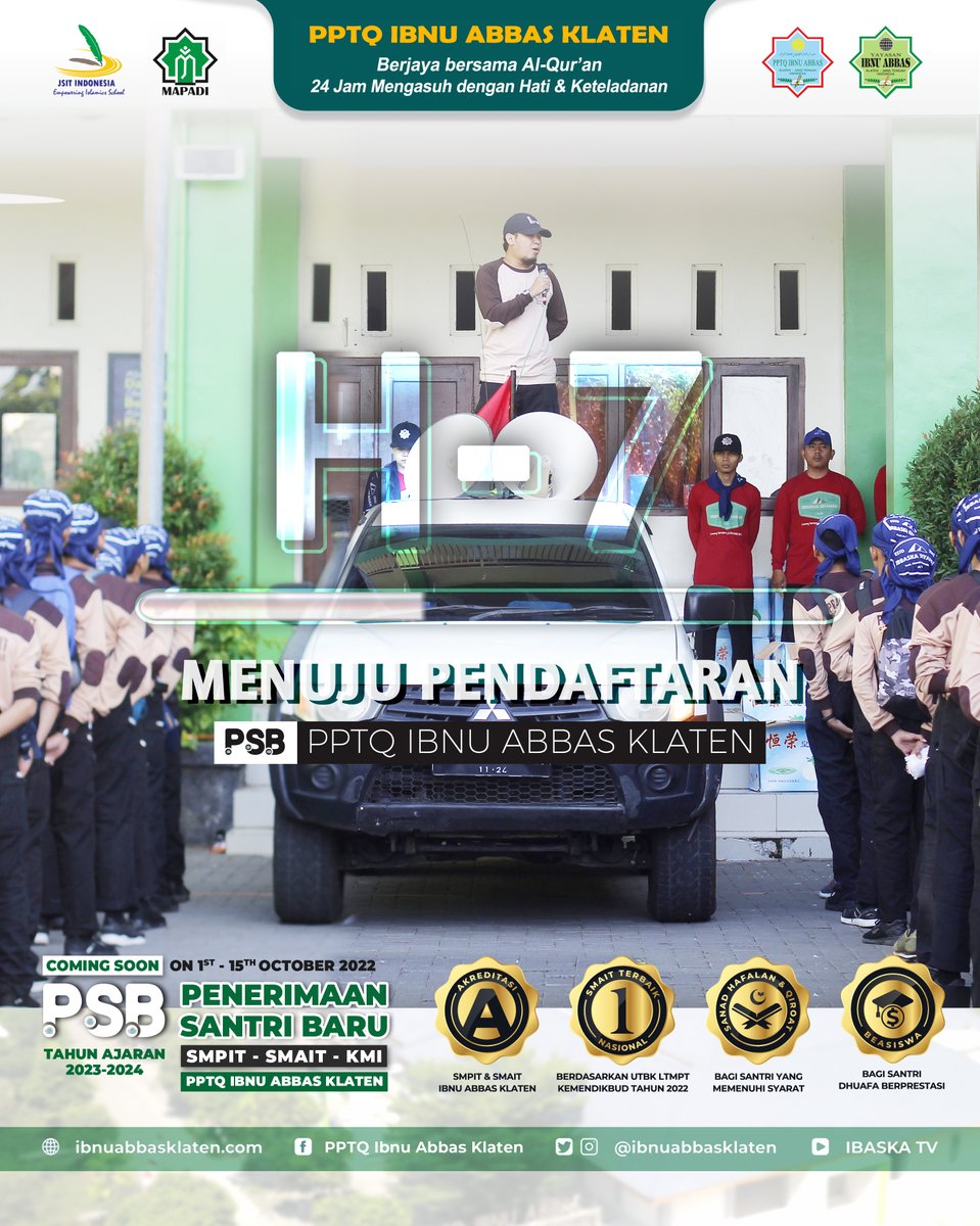ibnuabbasklaten's tweet photo. Come on, join us. ๐
Selengkapnya_
https://t.co/b35r4A4luX
#PSB
#IbnuAbbasKlaten
#SMPIT
#SMAIT
#KMI https://t.co/KKx7B83fTm