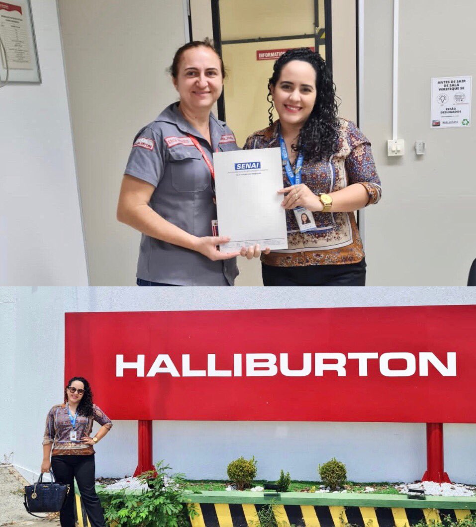 gilzaiale's tweet photo. 🛢⚙️🎯🏭Em visita a Halliburton em Mossoró RN.
Registro com Kesia Medeiros, Técnica de Segurança no Trabalho. SENAI RN sempre a disposição! 🤝
#Halliburton #EmVisitas #clienteSENAI #VisitasaoMercado #SENAI #SouSENAI #FIERN #Cliente #SENAIMossoro https://t.co/yUTj4Sbbt7