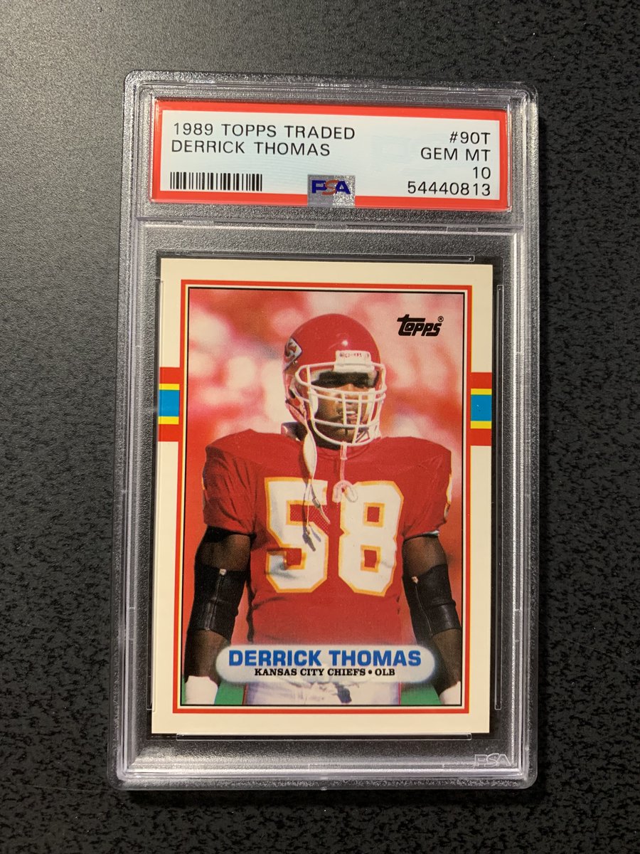 collectorfix's tweet photo. NEW LISTING!
1989 Topps Traded Derrick Thomas RC #90T PSA 10 GEM MINT https://t.co/6Nbi8d7nKM
#derrickthomas #chiefs #topps #toppstraded #thehobby #footballcards #psacard #collectorfix @collectorfix https://t.co/ceGAxQ1yU3